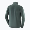 Кофта трекінгова чоловіча Salomon Essential Lighwarm Full Zip green gables 4
