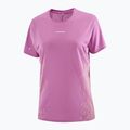Футболка для бігу жіноча Salomon Sense Aero SS Tee GFX iris orchid/acid lime 4