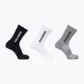 Шкарпетки Salomon Everyday Lite Crew 3 pack black/white/frost gray