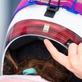 Шолом лижний дитячий Salomon Equipe Fis + Chinguard Jr white/race blue 9