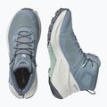 Взуття туристичне жіноче Salomon Genesis Mid GTX grisaille/green milieu 3