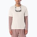 Футболка для бігу чоловіча Salomon Shakeout Core GFX SS Tee whisper white/pink frosting