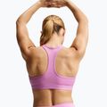 Тренувальний бюстгальтер Nike Swoosh Medium Support light magenta/white 3