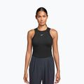 Футболка жіноча Nike One Fitted Dri-Fit Cropped Tank thunder black/white
