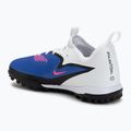 Кросівки футбольні дитячі Nike Jr. Phantom 6 Low Academy TF racer blue/white/pink blast 3