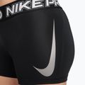 Шорти для тренувань жіночі Nike Pro Mid Rise Biker 3" black/white/metallic silver 8
