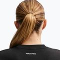 Кофта для тренувань жіноча Nike Pro Dri-Fit Crew Neck black/metallic silver/white 4