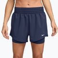 Шорти жіночі Nike One Dri-Fit High-Waisted 3" 2In1 midnight navy/white