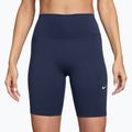 Spodenki damskie Nike One High-Waisted Biker 8" midnight navy/white