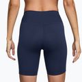 Шорти жіночі Nike One High-Waisted Biker 8" midnight navy/white 2