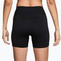 Жіночі шорти Nike One High-Waisted Biker 5" black/white 2