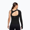 Футболка для тренувань жіноча Nike Zenvy Dri-Fit One Sleeve Top black/white/cool grey 2