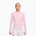 Жіноча бігова лонгслівка Nike Tempo Swoosh Run Dri-Fit 1/4-Zip pink foam/white