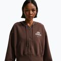 Кофта жіноча Nike Phoenix Full-Zip Hoodie light chocolate