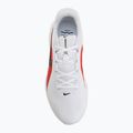 Кросівки для бігу чоловічі Nike Downshifter 14 white/summit white/bright crimson/black 5