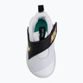 Взуття дитяче Nike Team Hustle D 12 white/black/clear emerald/topaz gold 5