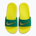 Шльопанці Nike Coffee malachite/sonic yellow/metallic gold 10