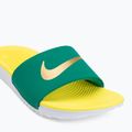 Шльопанці дитячі Nike Coffee malachite/sonic yellow/metallic gold 7