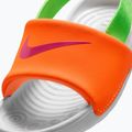 Дитячі шльопанці Nike Kawa total orange/green strike 7