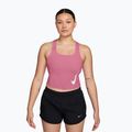 Футболка для бігу жіноча Nike Swoosh Run Dri-Fit peony/photon dust/white