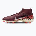 Кросівки футбольні чоловічі Nike United Mercurial Superfly 10 Academy MG burgundy crush/metallic silver 2