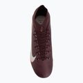 Кросівки футбольні чоловічі Nike United Mercurial Superfly 10 Academy MG burgundy crush/metallic silver 5