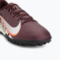 Кросівки футбольні чоловічі Nike United Mercurial Vapor 16 Academy TF burgundy crush/metallic silver 7