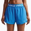 Шорти для тренувань жіночі Nike Pro 2in1 light photo blue/white 6
