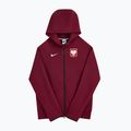 Кофта футбольна чоловіча Nike Tech Fleece Poland Full Zip Hoodie team red 3