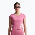Футболка для бігу жіноча Nike Swoosh Run Dri-Fit peony/photon dust/white