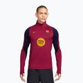 Кофта футбольна чоловіча Nike FC Barcelona Strike Soccer Drill Top noble red/mineral yellow/mineral yellow