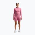 Шорти для тренувань жіночі Nike Pro Seamless High Waisted Biker 5" peony/white 2