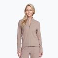 Кофта жіноча SKECHERS GO Luxe Rib Everyday Full Zip taupe/brown