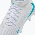 Кросівки футбольні чоловічі Nike Phantom 6 High Academy FG/MG white/white/dusty cactus 7