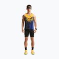 Футболка для бігу чоловіча Nike AeroSwift Dri-Fit ADV Singlet citron pulse/lapis/bright crimson 2