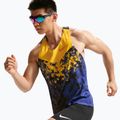 Футболка для бігу чоловіча Nike AeroSwift Dri-Fit ADV Singlet citron pulse/lapis/bright crimson 4