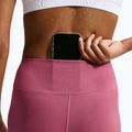 Легінси для тренувань жіночі Nike One pink smoke/white 6