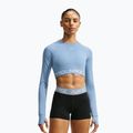 Лонгслів жіночий Nike Pro work blue/white