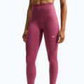 Легінси жіночі Nike One pink smoke/white 4