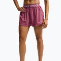 Шорти для тренувань жіночі Nike Pro pink smoke/white 3