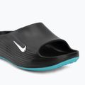 Шльопанці чоловічі Nike ReactX Rejuven8 black/gamma blue/metallic silver 7