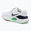 Кросівки для бігу чоловічі Nike Structure 26 white/green spark/midnight navy 3