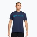 Футболка для бігу чоловіча Nike Dri-Fit Running T-Shirt midnight navy/light current blue