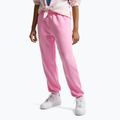Штани дитячі Nike Sportswear Studio Fleece pink rise/white