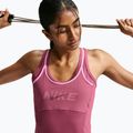 Футболка для тренувань жіноча Nike One pink smoke/pink rise/mystic dates/white 5