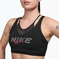 Бюстгальтер для тренувань Nike One black/smoke grey/university red 3
