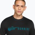 Футболка для бігу чоловіча Nike Dri-Fit Running T-Shirt black/bright spruce 3