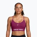 Бюстгальтер для тренувань Nike Pro Seamless Light Support true berry/white