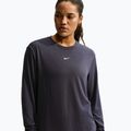 Лонгслів для тренувань жіночий Nike One Relaxed Dri-Fit gridiron/white 4