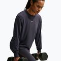 Лонгслів для тренувань жіночий Nike One Relaxed Dri-Fit gridiron/white 5
